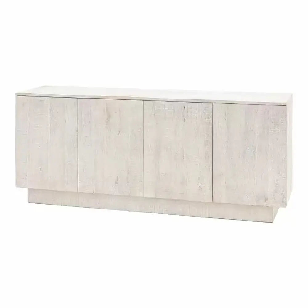 Product photograph of Gallery Interiors Inca 4 Door Sideboard In Whitewash from Olivia's