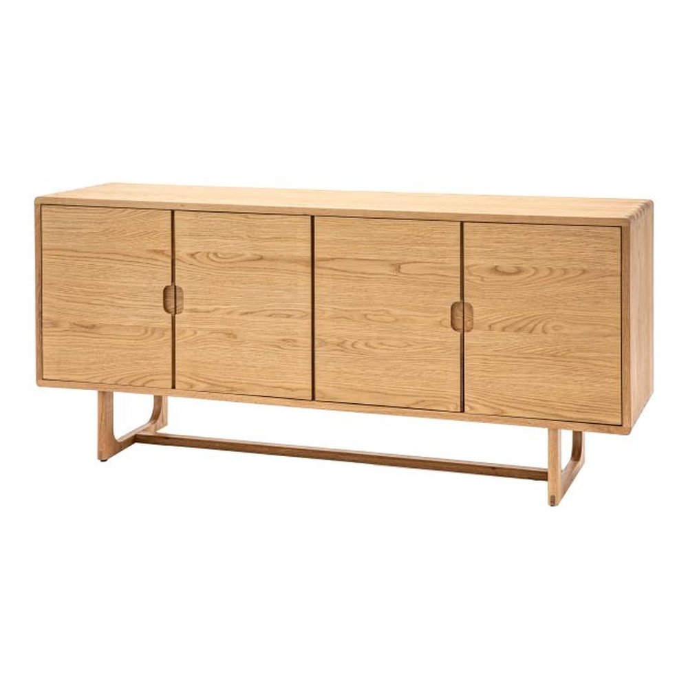 Product photograph of Gallery Interiors Croft 4 Door Sideboard In Natural from Olivia's