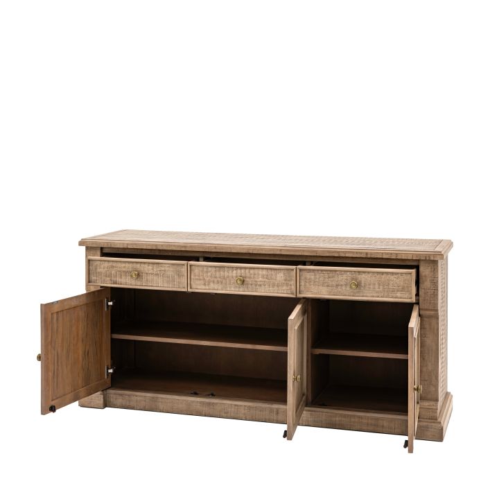 Product photograph of Gallery Interiors Newbury 3 Door 3 Drawer Sideboard from Olivia's.