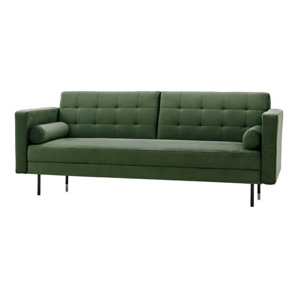 Product photograph of Gallery Interiors Leighton Sofa Bed In Bottle Green from Olivia's