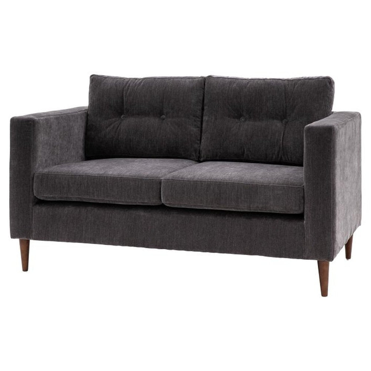 Gallery Interiors Greville 2 Seater Sofa In Charcoal