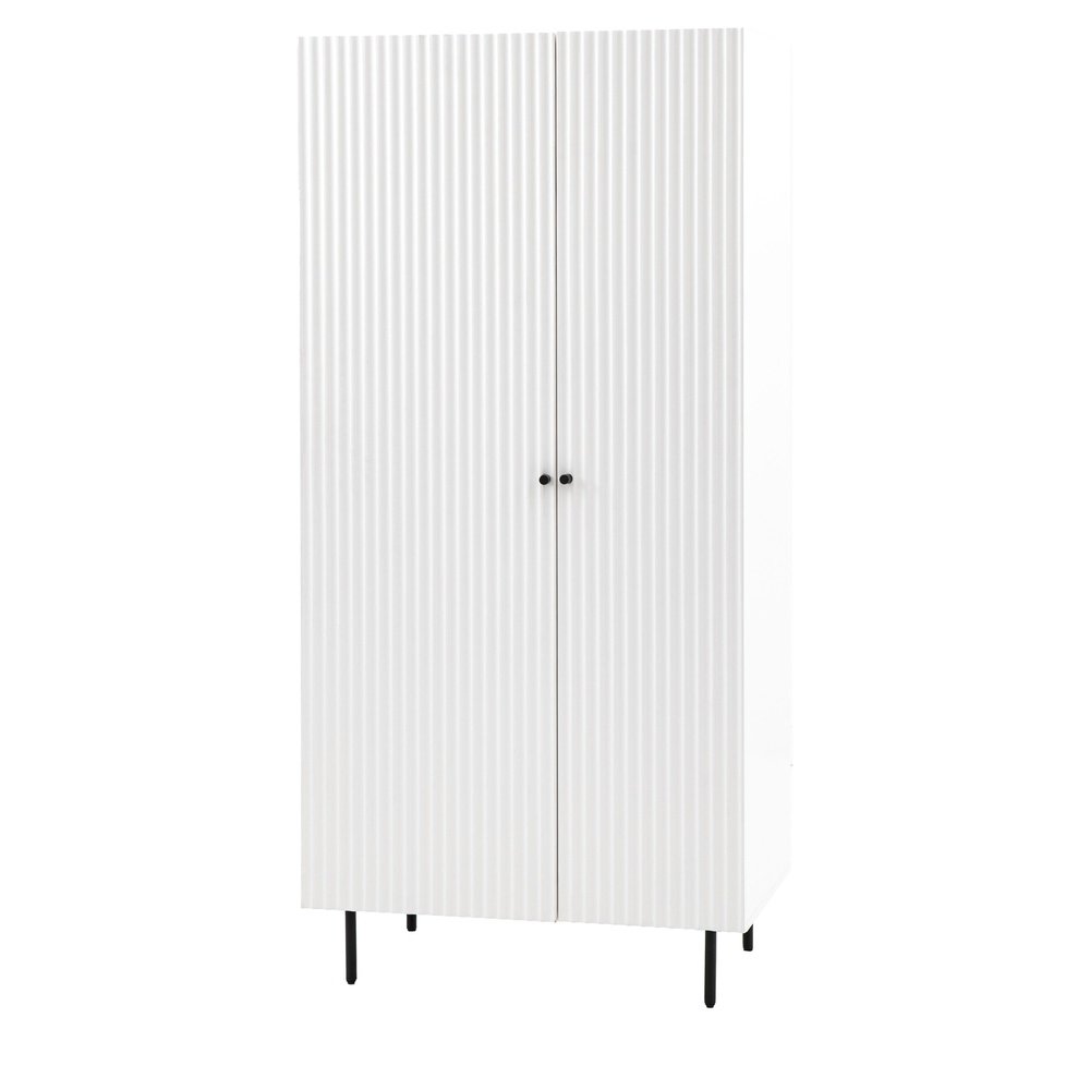 Product photograph of Gallery Interiors Denton 2 Door Wardrobe In White from Olivia's