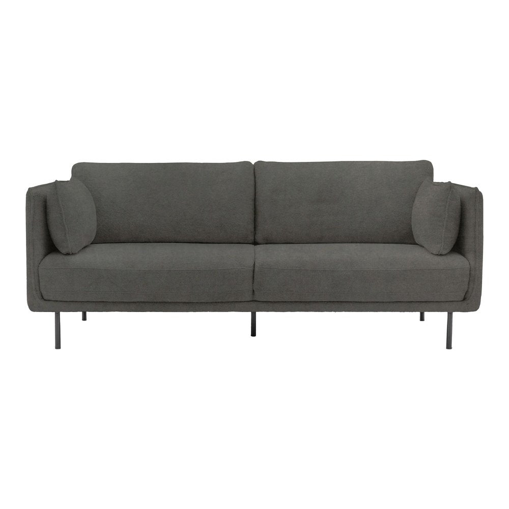 Product photograph of Gallery Interiors Quintess Sofa In Truffle Velvet from Olivia's.