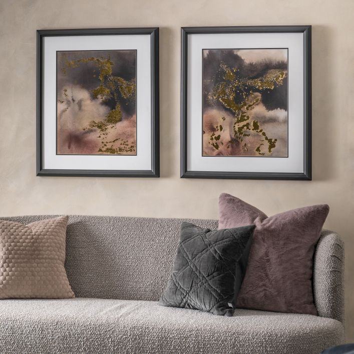 Product photograph of Gallery Interiors Set Of 2 Evening Shimmer Framed Art from Olivia's.