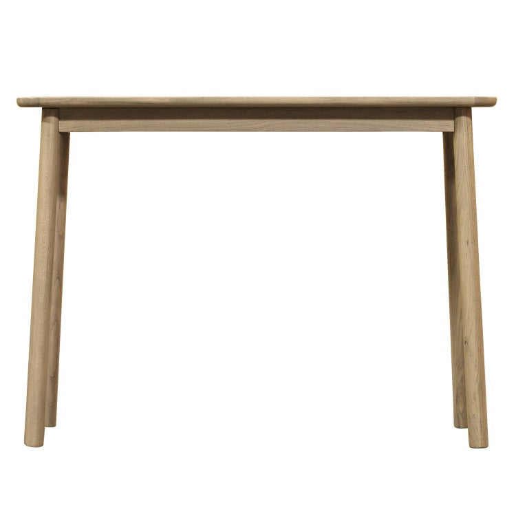 Gallery Interiors Kingham Solid Oak Console Table Outlet Brown