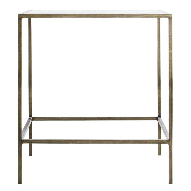 Product photograph of Gallery Interiors Rothbury Side Table Outlet Champagne from Olivia's