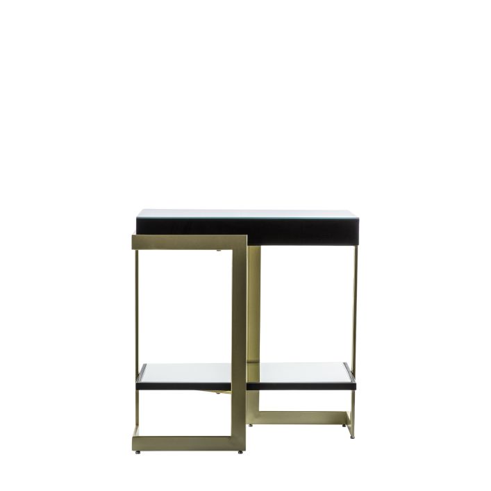 Product photograph of Gallery Interiors Ardella Side Table In Black from Olivia's