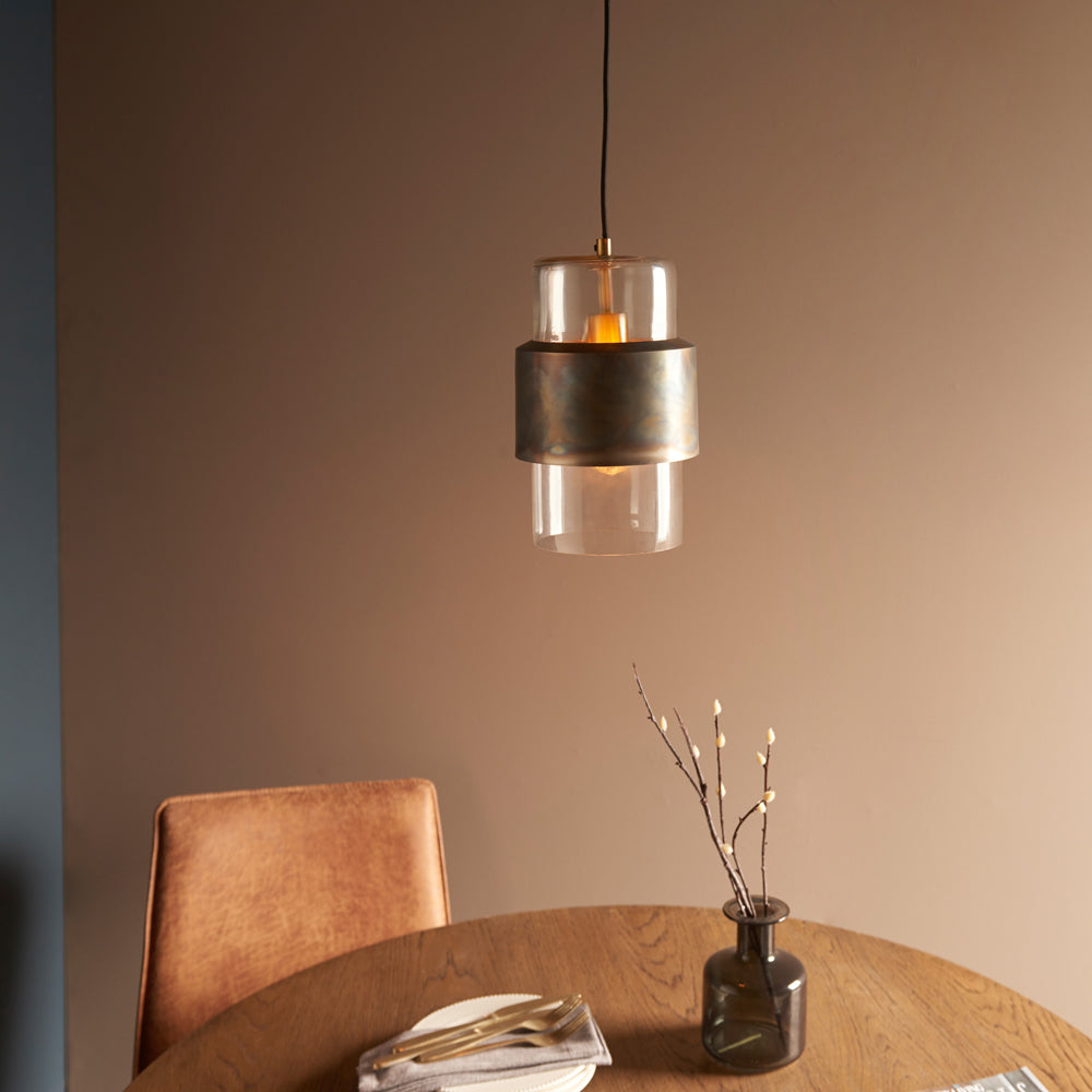 Product photograph of Olivia S Alanna Pendant Light In Light Bronze Outlet from Olivia's.