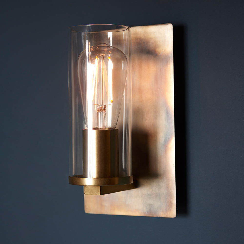Product photograph of Olivia S Alanna Wall Light In Light Bronze Outlet from Olivia's