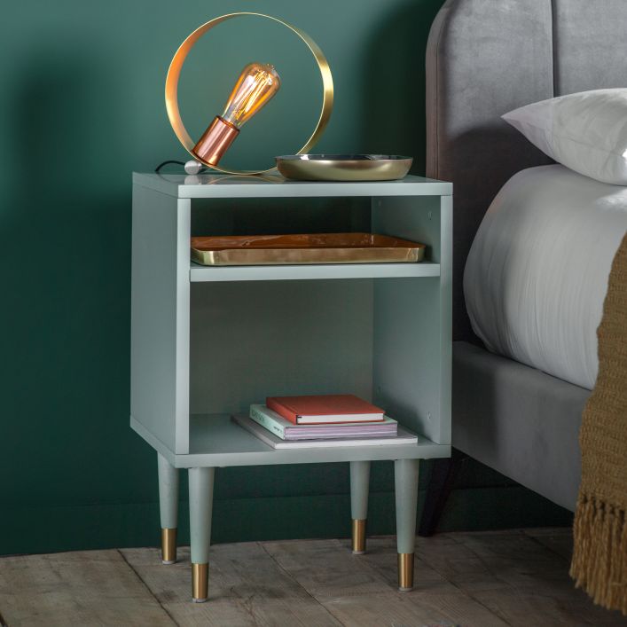 Product photograph of Gallery Interiors Holbrook Side Table In Mint from Olivia's.