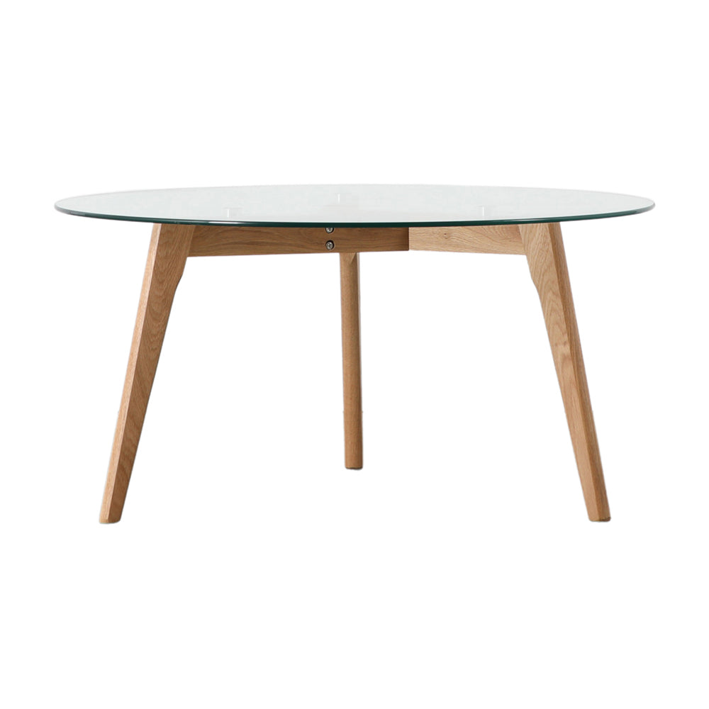 Gallery Interiors Blair Round Coffee Table In Oakoutlet