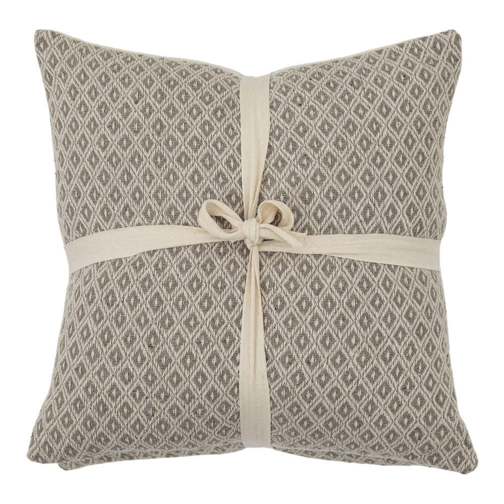 Product photograph of Gallery Interiors Headley Geometric Cushion Taupe Outlet from Olivia's