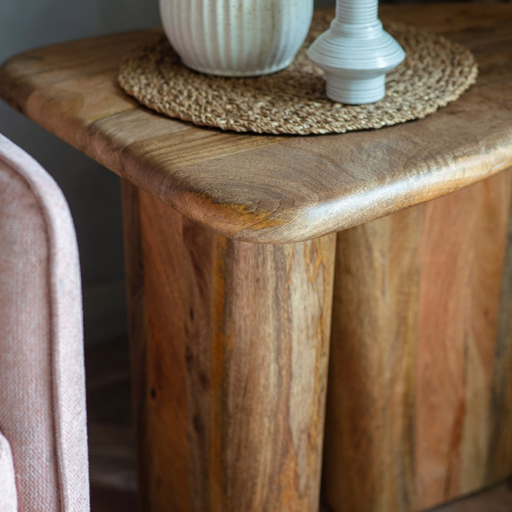 Product photograph of Gallery Interiors Reyna Side Table Natural Outlet from Olivia's.