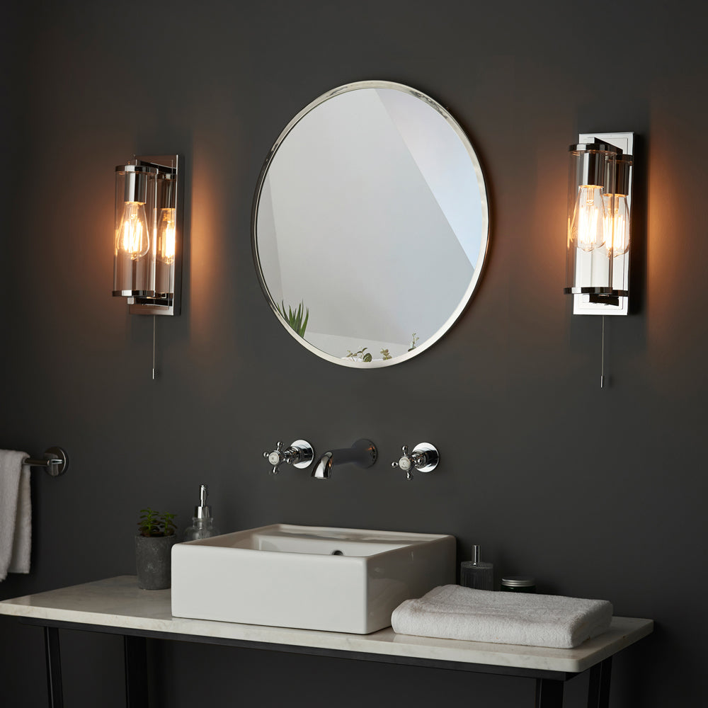 Product photograph of Olivia S Christel Bathroom Wall Light In Chrome Outlet from Olivia's