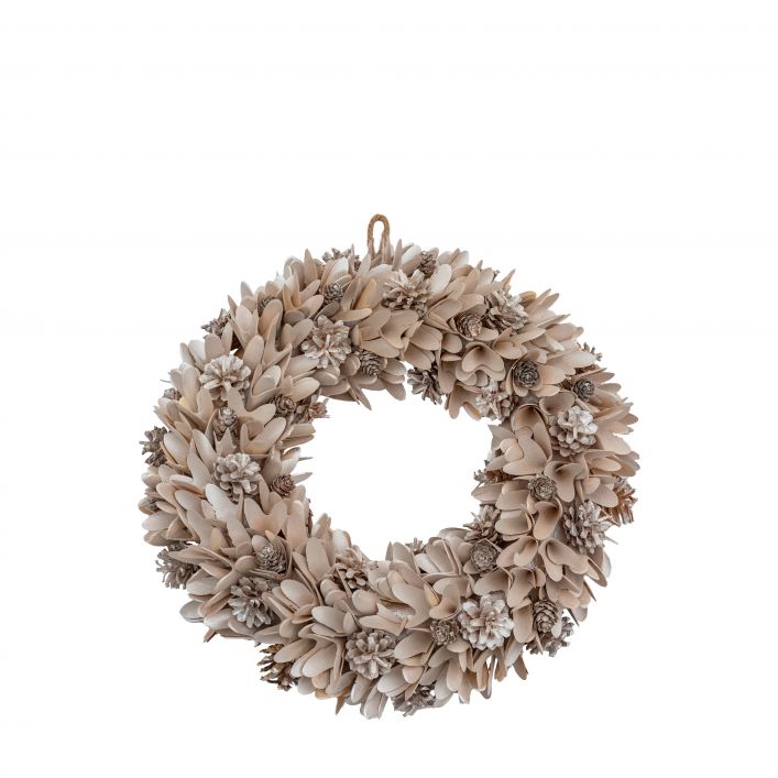 Product photograph of Gallery Interiors Blush Cone Floral Wreath from Olivia's
