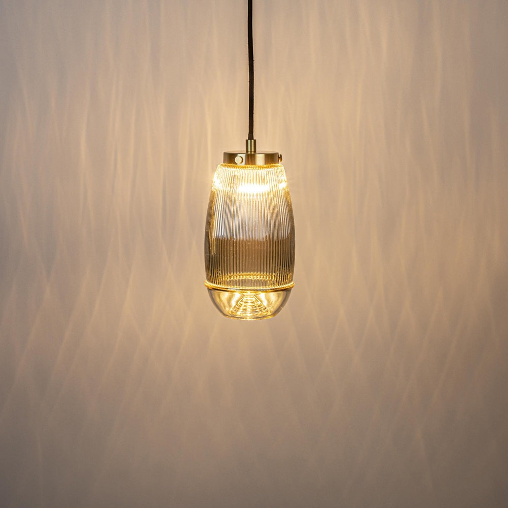 Product photograph of Olivia S Nordic Living Collection - Reiner Tube Pendant Lamp In Gold Outlet from Olivia's.