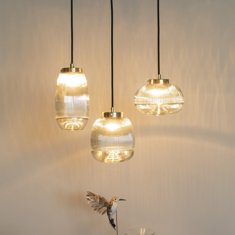 Product photograph of Olivia S Nordic Living Collection - Reiner Tube Pendant Lamp In Gold Outlet from Olivia's.