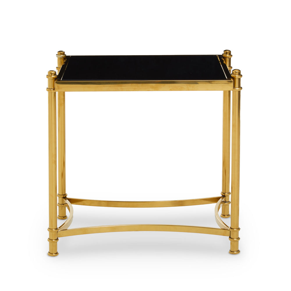 Olivias Ackley Side Table Black And Gold Outlet