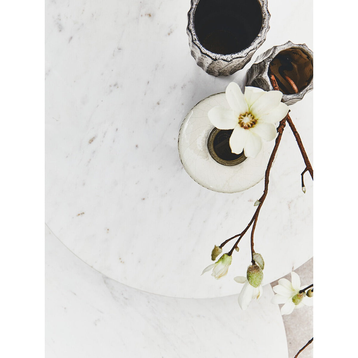Product photograph of Myan Coffee Table - White Marble from Olivia's.