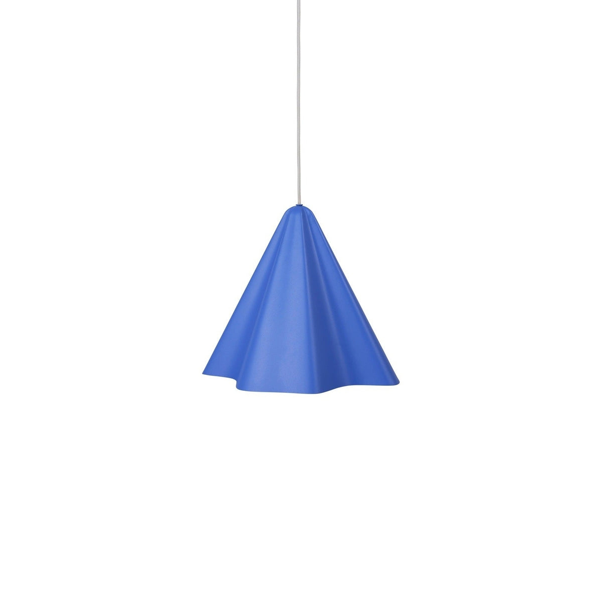 Product photograph of Broste Copenhagen Skirt Pendant Lamp In Baja Blue Medium from Olivia's.