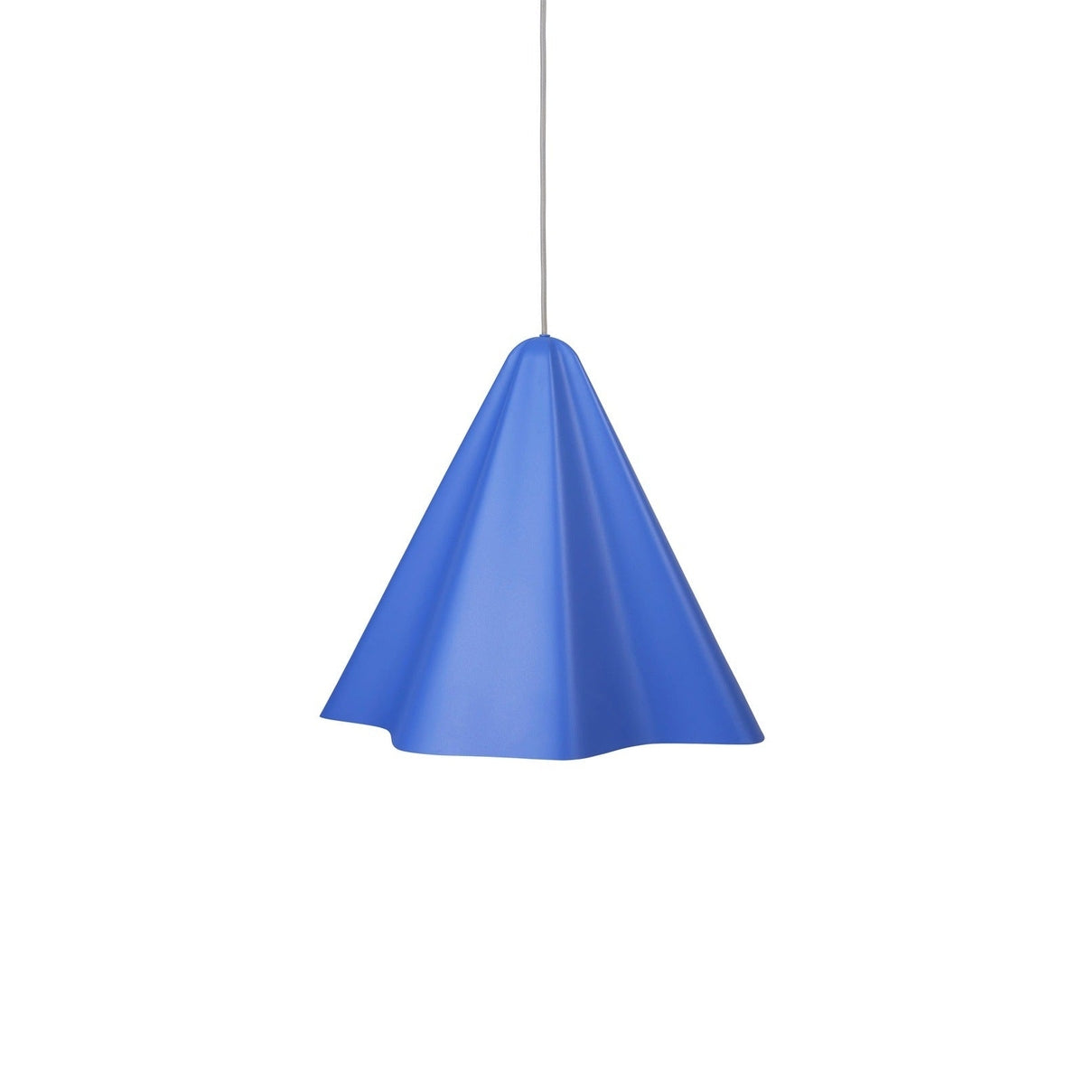 Product photograph of Broste Copenhagen Skirt Pendant Lamp In Baja Blue Large from Olivia's