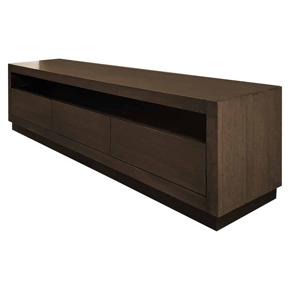 Richmond Interiors Oakura Tv Unit 3 Drawers In Brown