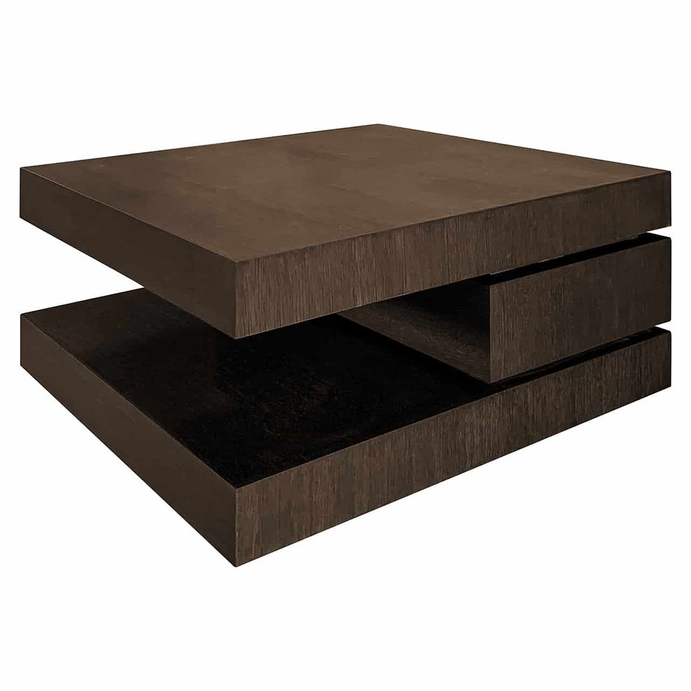 Product photograph of Richmond Interiors Oakura Coffee Table In Brown from Olivia's
