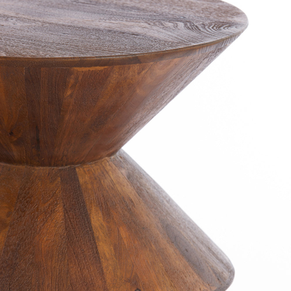 Product photograph of Light Living Larus Brown Mango Wood Side Table - 40x50cm from Olivia's.