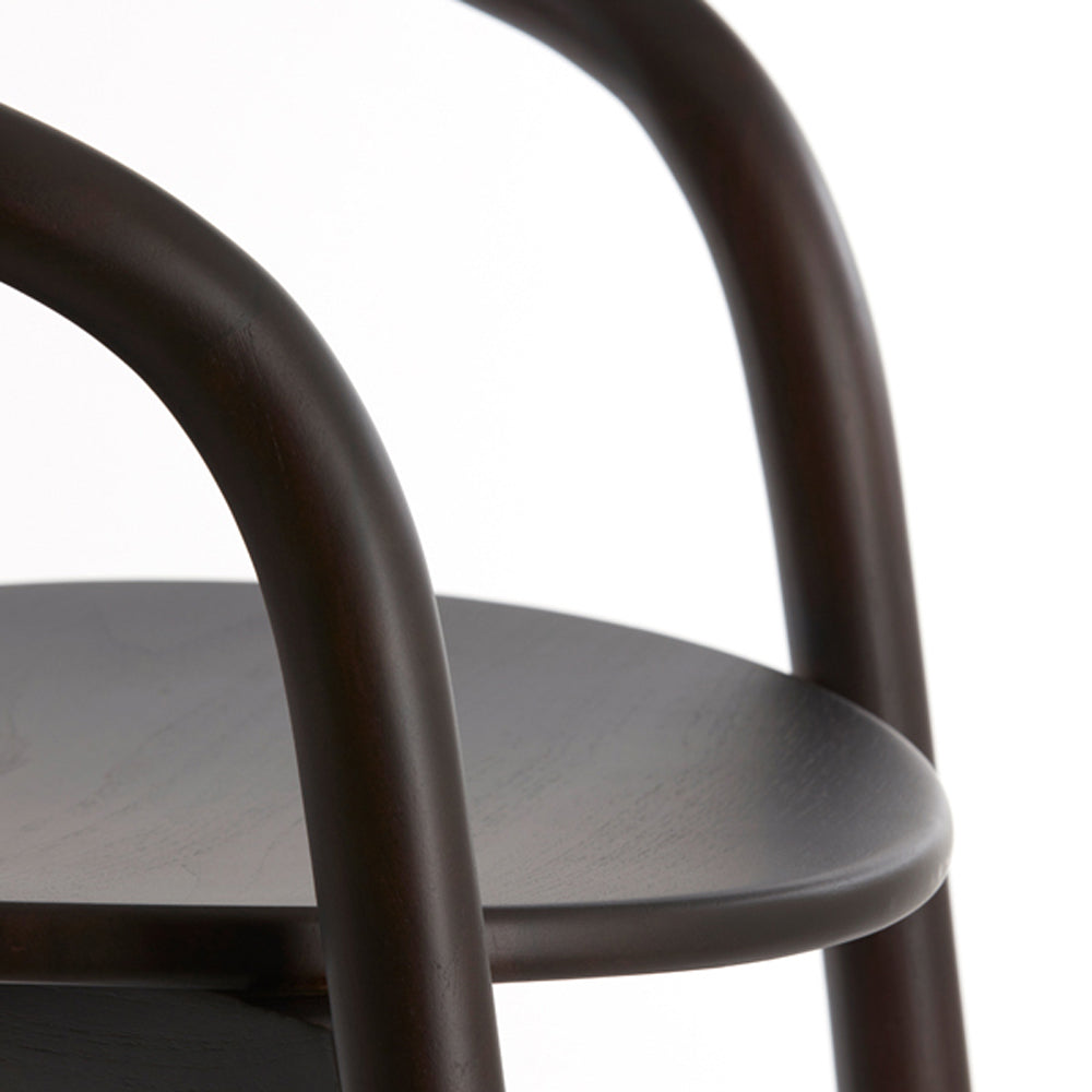 Product photograph of Light Living Palca Black Wood Dining Chair from Olivia's.