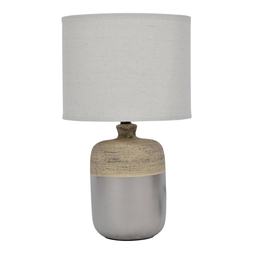 Product photograph of Libra Interiors Riviera Two Tone Table Lamp With Shade Outlet from Olivia's