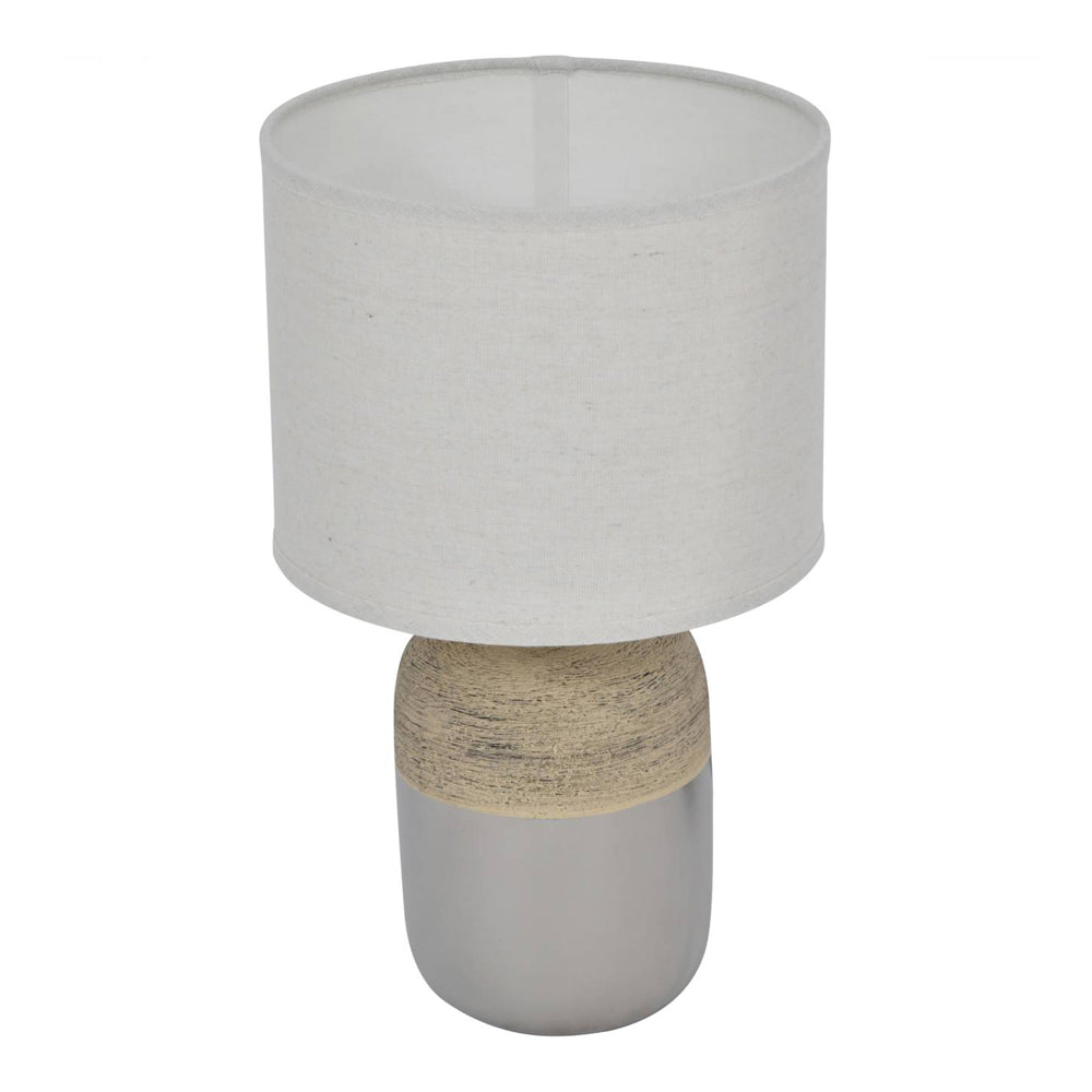 Product photograph of Libra Interiors Riviera Two Tone Table Lamp With Shade Outlet from Olivia's.