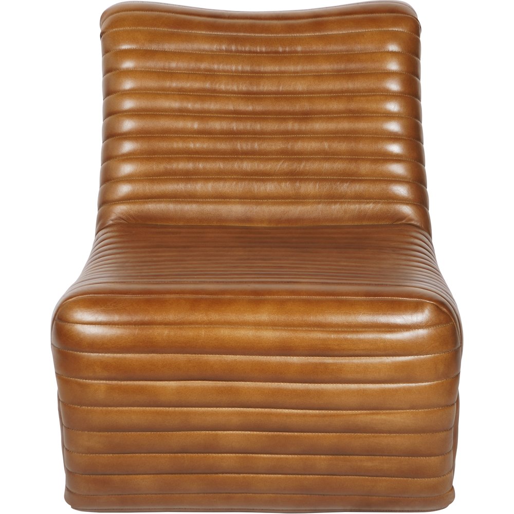 Libra Interiors Trinity Leather Occasional Chair In Cognac