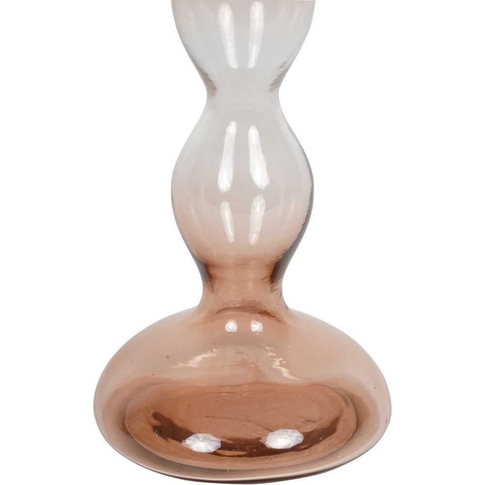 Product photograph of Libra Interiors Bobble Candlestick Pink Ombre Small from Olivia's.