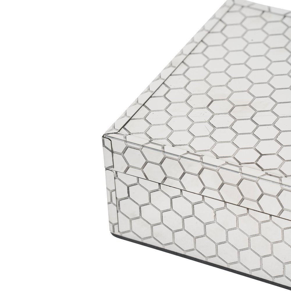 Product photograph of Libra Interiors Honeycomb Steel Design Box Small from Olivia's.