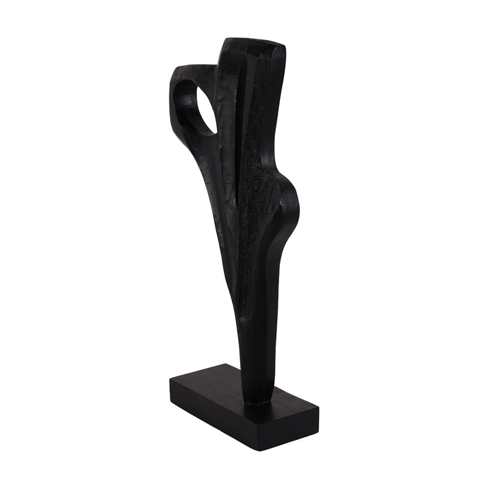 Product photograph of Libra Interiors Hand Carved Burnished Wooden Sculpture Small from Olivia's.