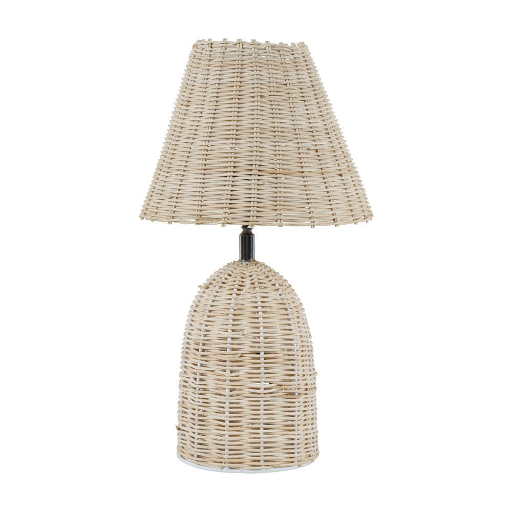 Libra Interiors Mini Rattan Lamp Base And Shade