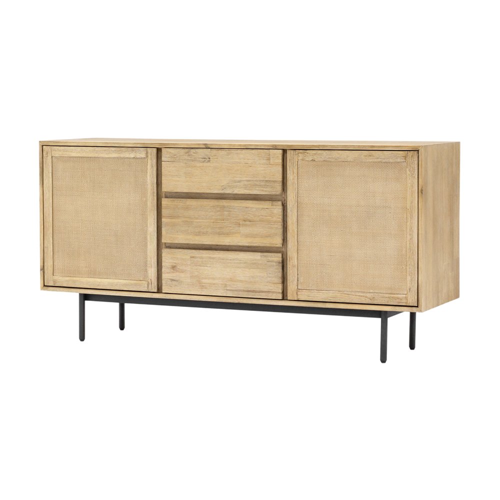 Product photograph of Libra Interiors Maddox 2 Door 3 Drawer Sideboard from Olivia's