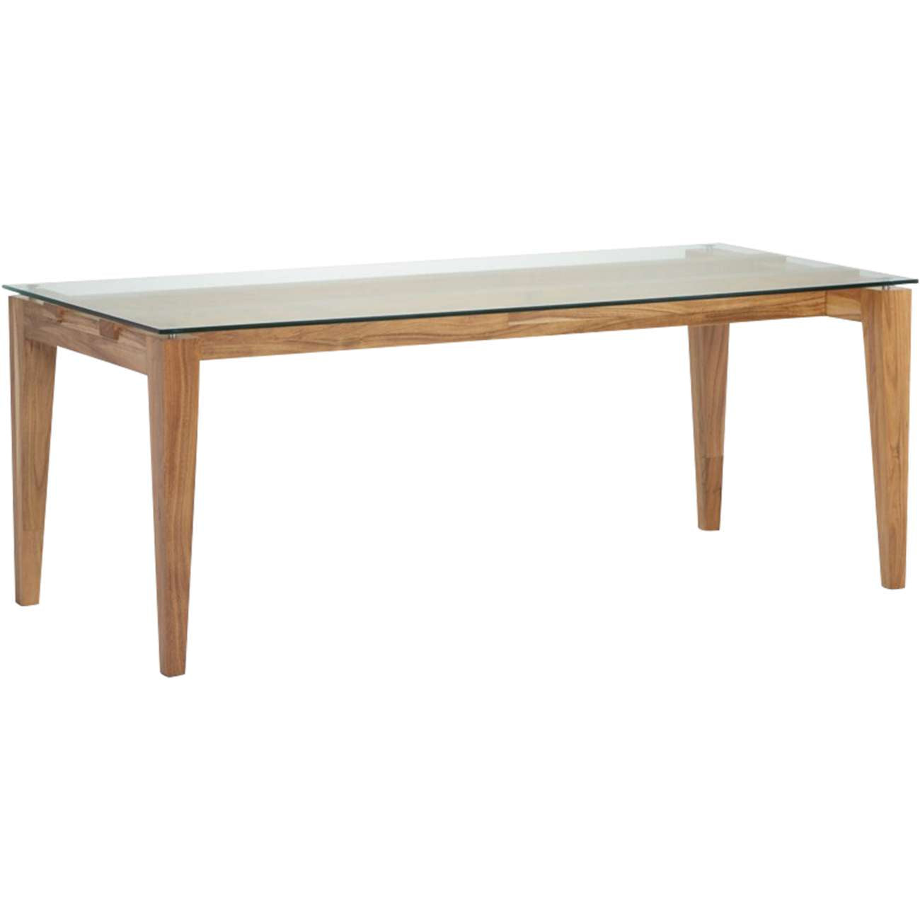 Libra Interiors Sleaford Glass Oak Dining Table 180cm