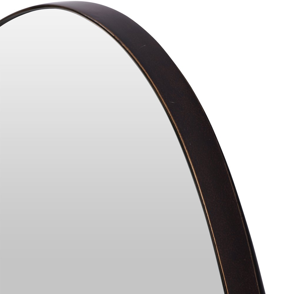 Product photograph of Libra Interiors Sabina Medium Vintage Bronze Mirror from Olivia's.