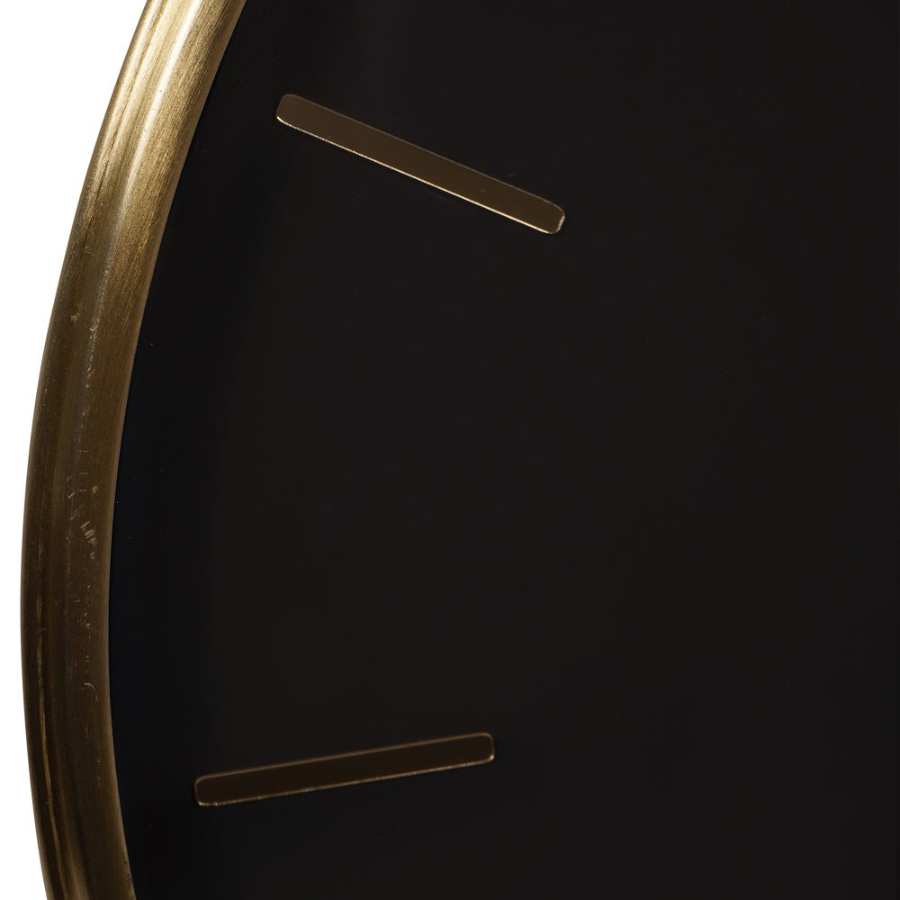 Product photograph of Libra Interiors Dial Wall Clock Black from Olivia's.