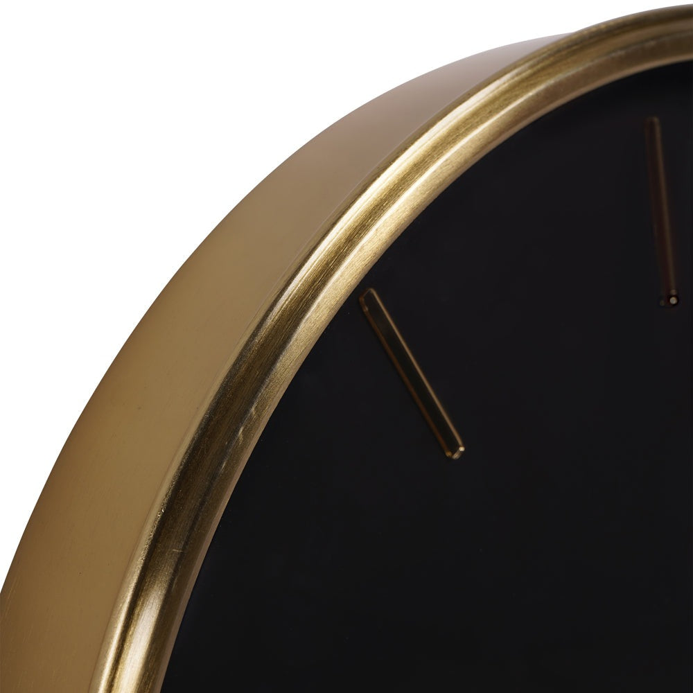 Product photograph of Libra Interiors Dial Wall Clock Black from Olivia's.