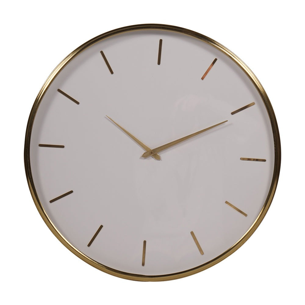 Product photograph of Libra Interiors Dial Wall Clock White from Olivia's