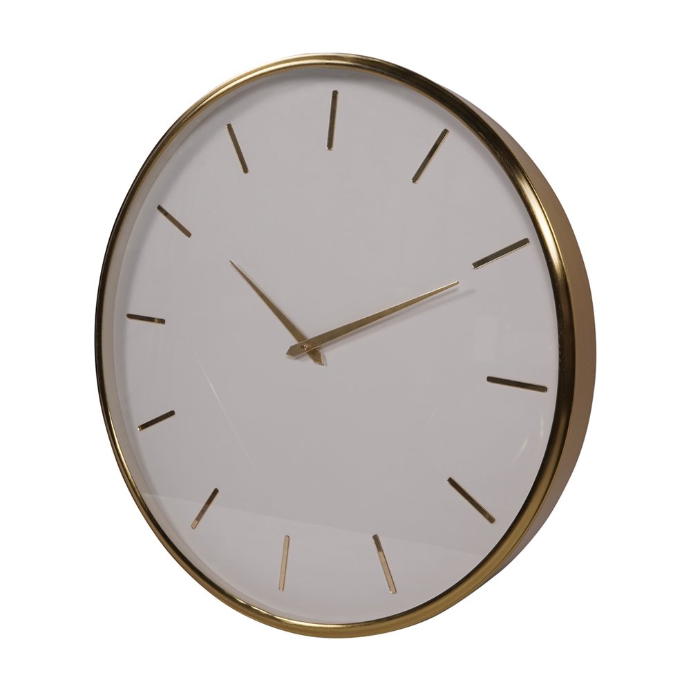 Product photograph of Libra Interiors Dial Wall Clock White from Olivia's.