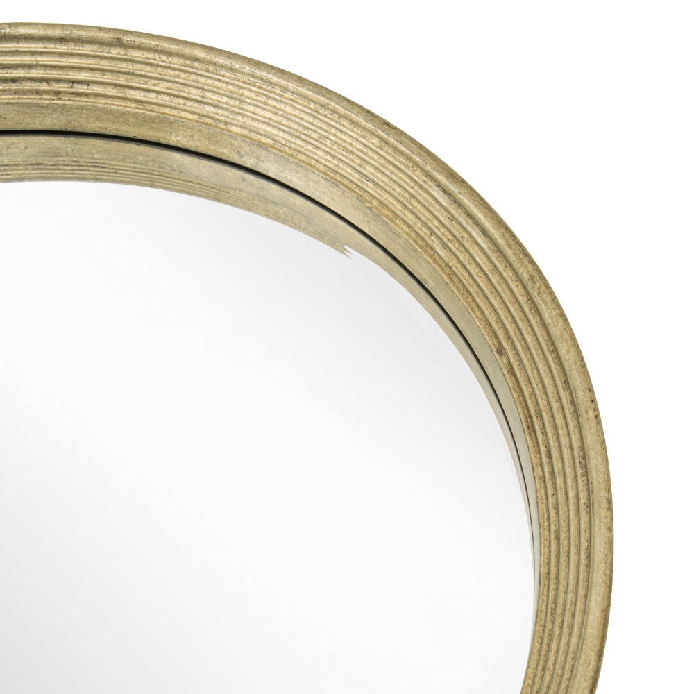 Product photograph of Rv Astley Lana Mirror Antique Brass Round from Olivia's.