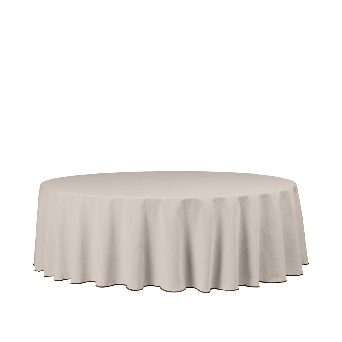 Product photograph of Broste Copenhagen Wilhelmina Tablecloth In Light Warm Grey from Olivia's