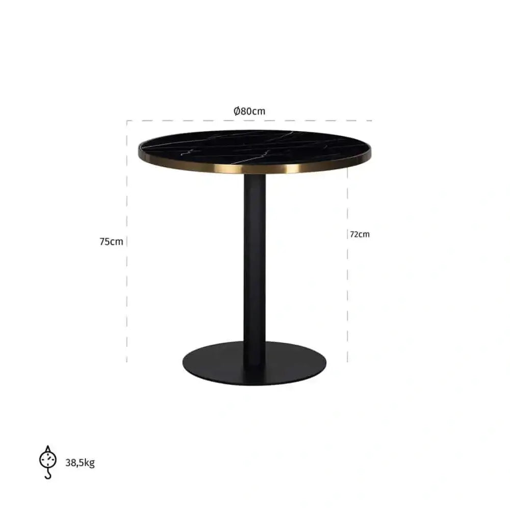 Product photograph of Richmond Interiors Zenza Bistro Dining Table from Olivia's.