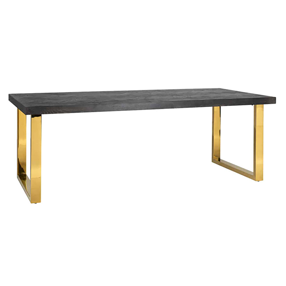 Product photograph of Richmond Blackbone Gold 6 Seater 6 - 8 Seater Dining Table Outlet Medium from Olivia's