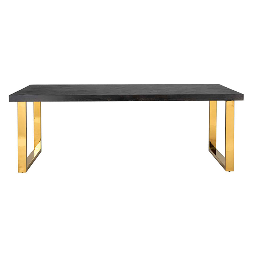 Product photograph of Richmond Blackbone Gold 6 Seater 6 - 8 Seater Dining Table Outlet Medium from Olivia's.