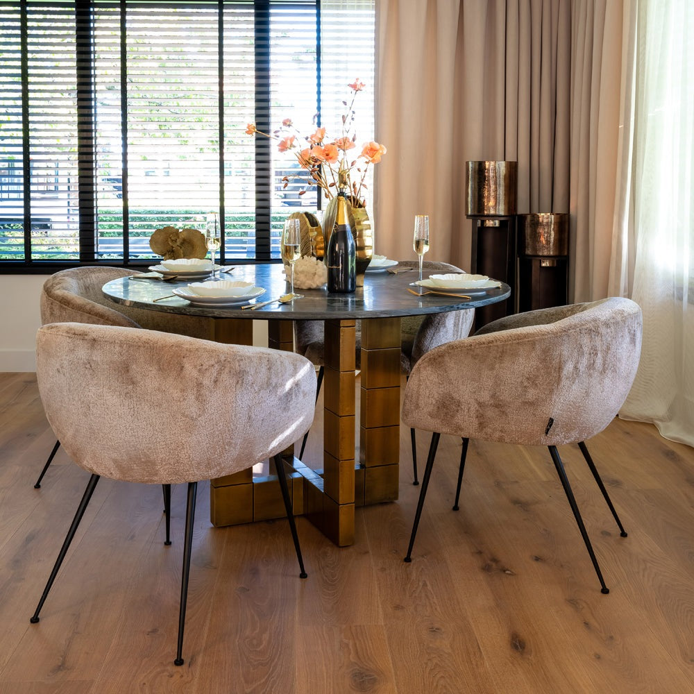 Product photograph of Richmond Interiors Collada Round 130cm Dining Table from Olivia's.