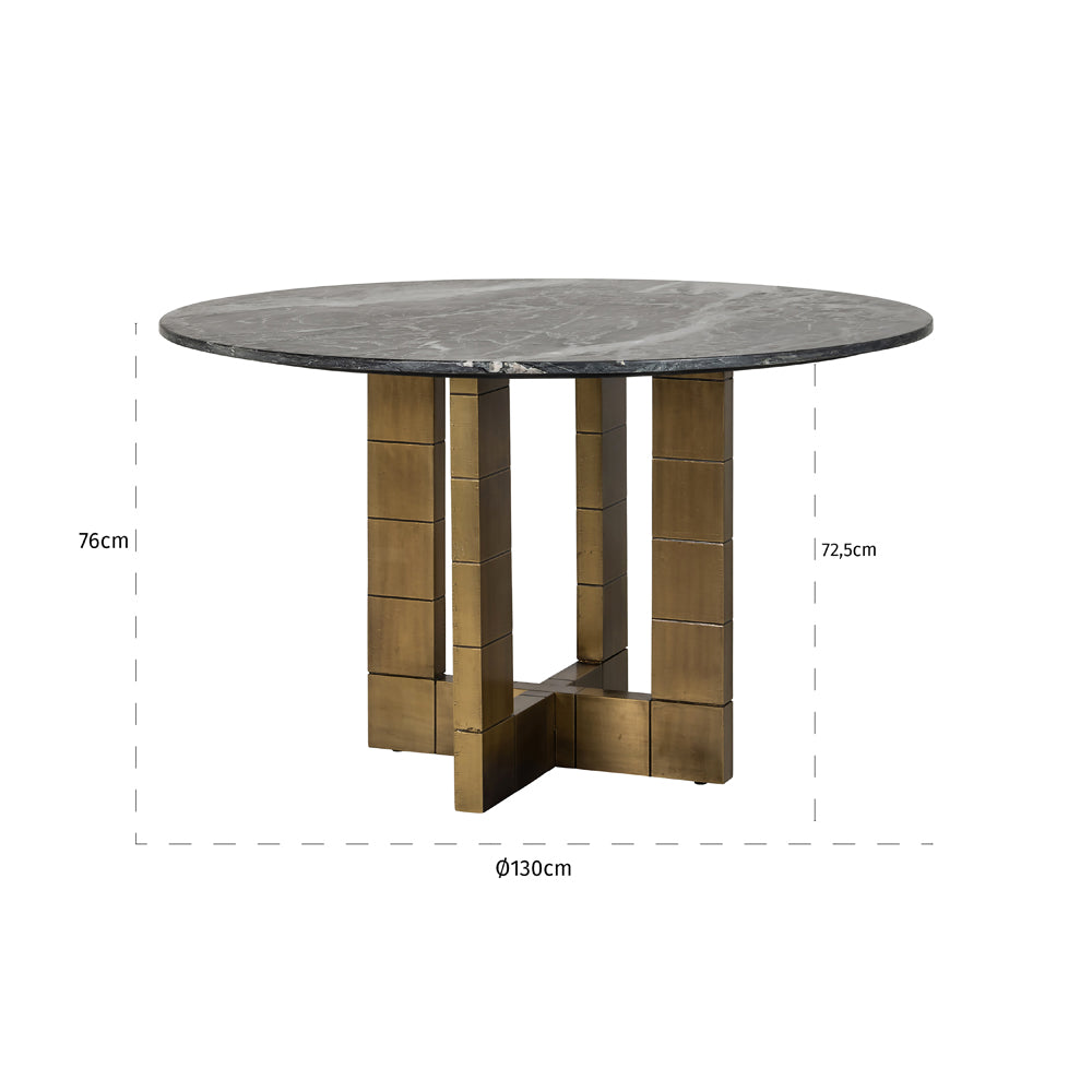 Product photograph of Richmond Interiors Collada Round 130cm Dining Table from Olivia's.